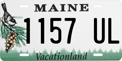 ME license plate 1157UL