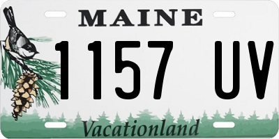 ME license plate 1157UV