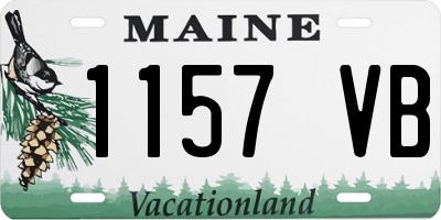 ME license plate 1157VB