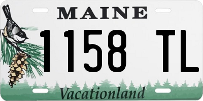 ME license plate 1158TL