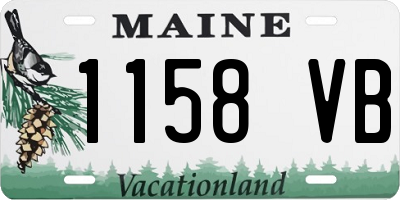 ME license plate 1158VB