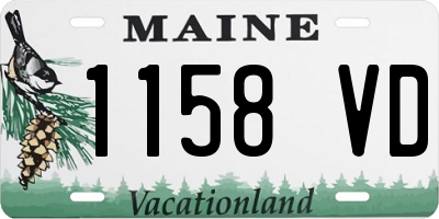 ME license plate 1158VD