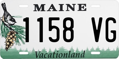 ME license plate 1158VG