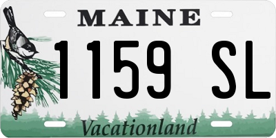ME license plate 1159SL