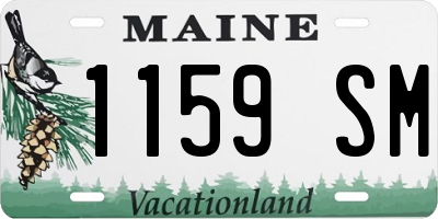 ME license plate 1159SM