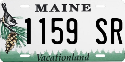 ME license plate 1159SR