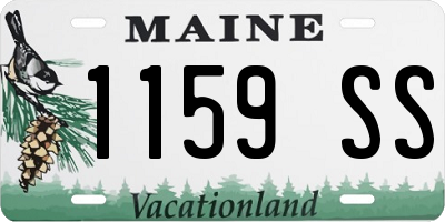 ME license plate 1159SS