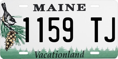 ME license plate 1159TJ