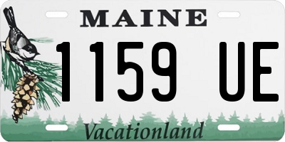 ME license plate 1159UE