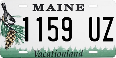 ME license plate 1159UZ
