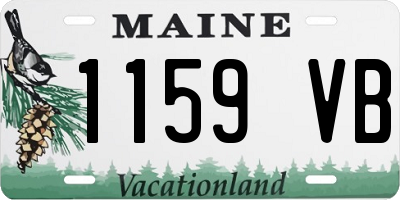 ME license plate 1159VB