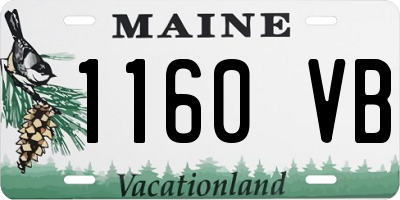ME license plate 1160VB