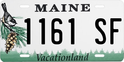 ME license plate 1161SF