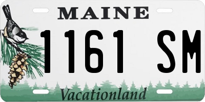 ME license plate 1161SM