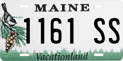 ME license plate 1161SS