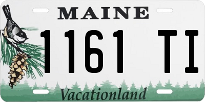ME license plate 1161TI