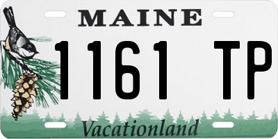 ME license plate 1161TP