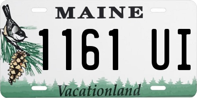 ME license plate 1161UI