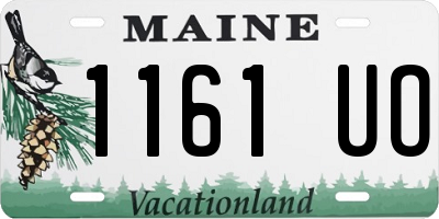 ME license plate 1161UO