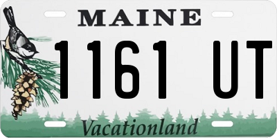 ME license plate 1161UT