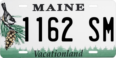 ME license plate 1162SM
