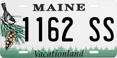 ME license plate 1162SS