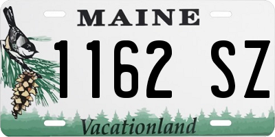 ME license plate 1162SZ