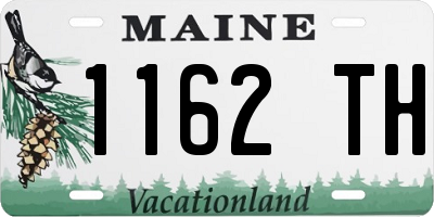 ME license plate 1162TH