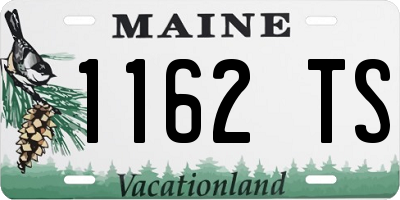 ME license plate 1162TS