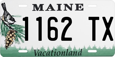 ME license plate 1162TX