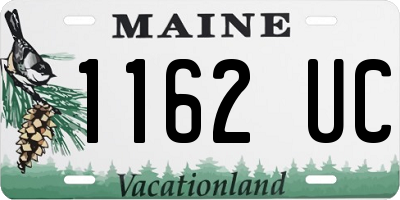 ME license plate 1162UC