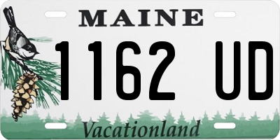 ME license plate 1162UD