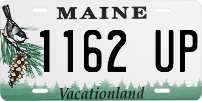 ME license plate 1162UP