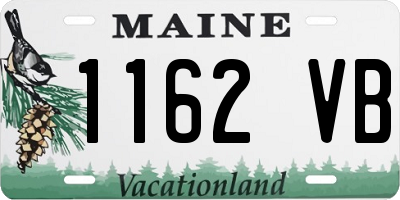 ME license plate 1162VB
