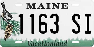 ME license plate 1163SI