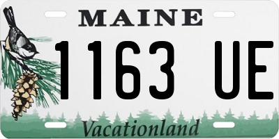 ME license plate 1163UE