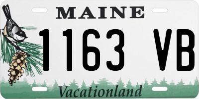 ME license plate 1163VB