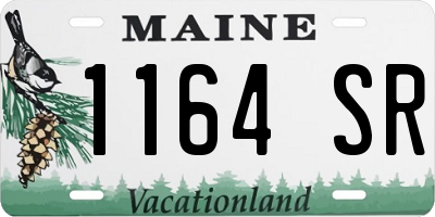 ME license plate 1164SR