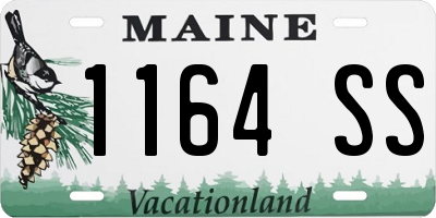 ME license plate 1164SS