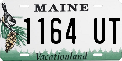 ME license plate 1164UT