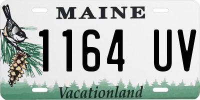 ME license plate 1164UV