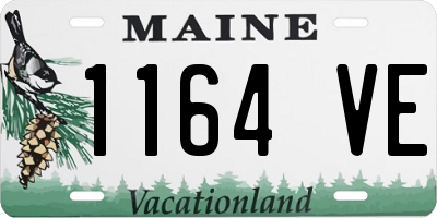 ME license plate 1164VE