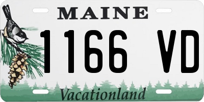 ME license plate 1166VD
