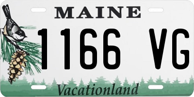 ME license plate 1166VG