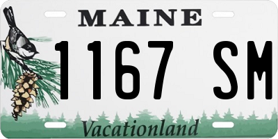 ME license plate 1167SM