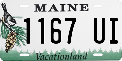 ME license plate 1167UI