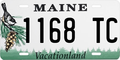ME license plate 1168TC