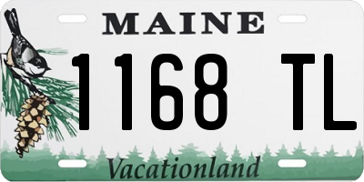 ME license plate 1168TL
