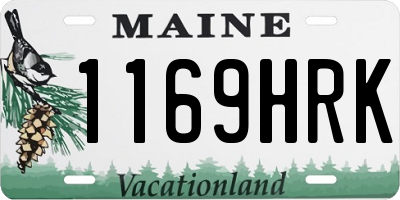 ME license plate 1169HRK