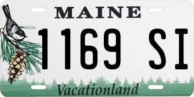 ME license plate 1169SI